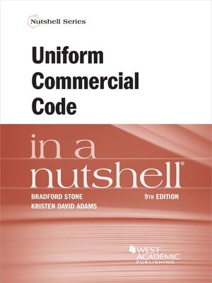 cover image of Uniform Commercial Code in a Nutshell